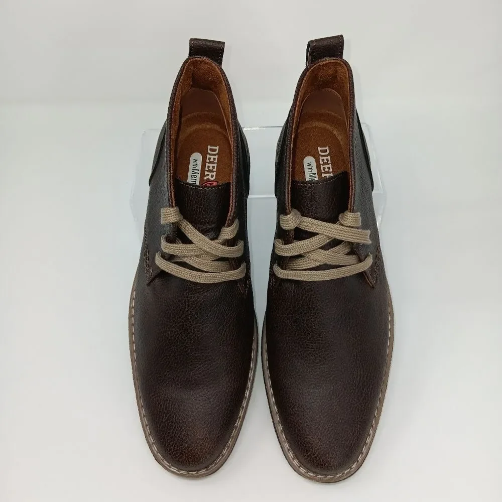 DEER STAGS Men’s Dark Brown Freeport Chukka Boots Size 8.5 Classic Versatile